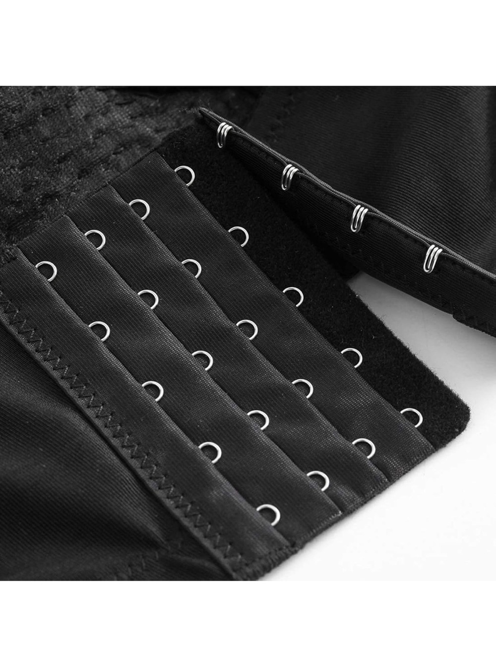 Embellished Black Diamond Rhinestone Bustier Crop Top Push Up Bra Size Large - Picture 13 of 16